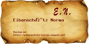 Eibenschütz Norma névjegykártya